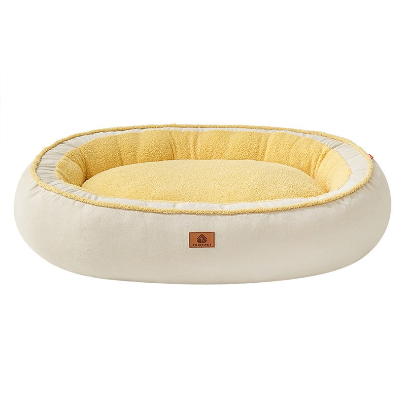 Cama para Cães Pequenos e Médios - Camas Laváveis para Cães Peludas, Camas de Inverno para Animais de Estimação com Zíper Removível