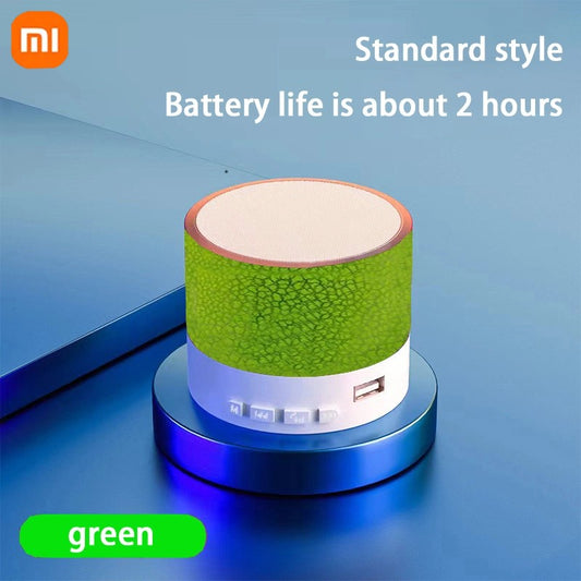 Xiaomi A10 Mini Portable Speaker Bluetooth Wireless Audio Dazzling Crack LED Light Subwoofer Support TF Card USB For PC/Mobile