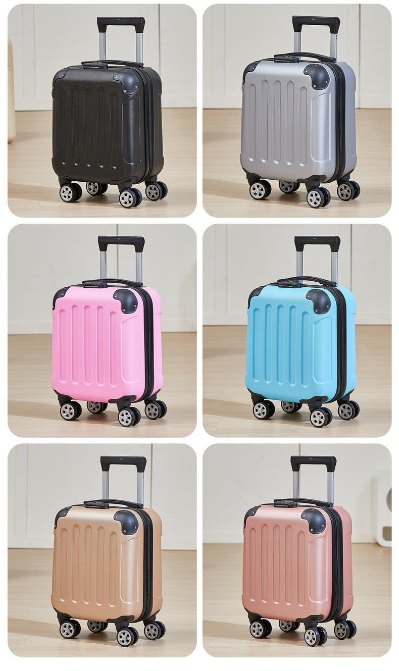 14 inch suitcase with phone holder for easy carrying during travel 360 degree roller suitcase for business purposes suitcase