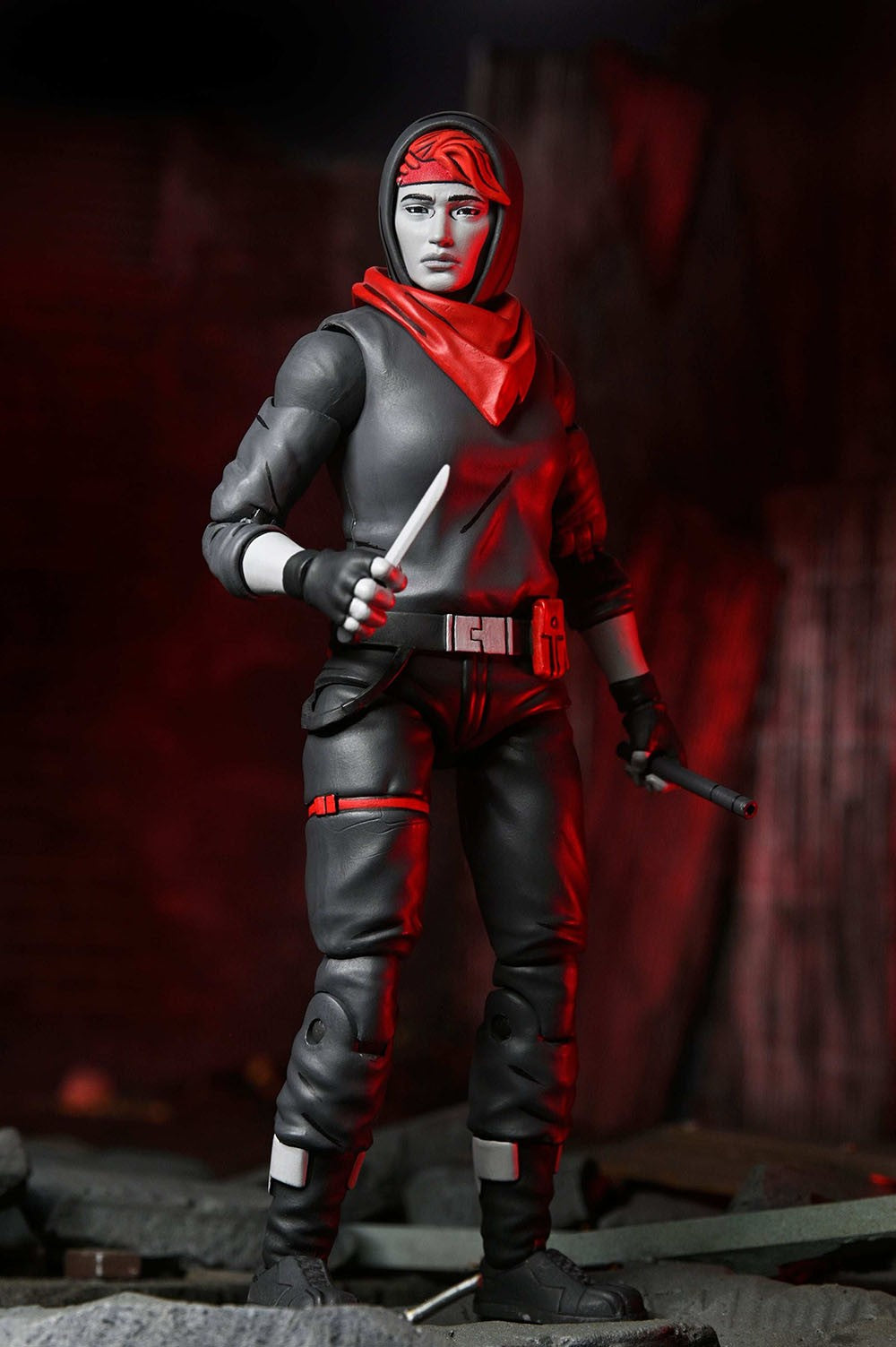 NECA 54408 TMNT The Last Ronin The Lost Years Ultimate April Nightwatcher Boneco de Ação de 7"