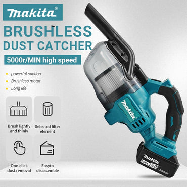 Makita Electric Vacuum Cleaner Handheld Cordless Vacuum Home Car Dual Use Portable High Power Cleaning Tool for Makita Battery