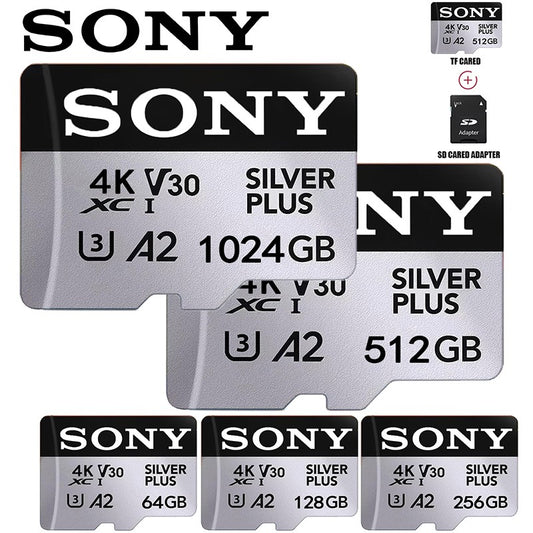 Sony Micro Memory Card 64GB 128GB 256GB 512GB 1TB SD Card High Speed C10 TF Flash for Phone Monitoring Camera Mini sd Card
