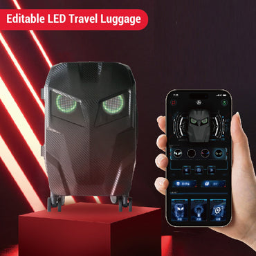 LED Travel Suitcase 20 Inch 48 X 48 Pixels Programmable App Control Colorful Multifunctional Hardshell Suitcase Travel Luggage