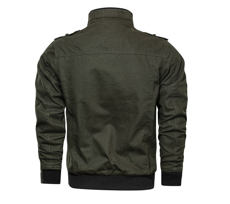 Spring Autumn Jacket Men Cotton Windbreaker Bomber Coat Military Men's Tactics Jackets Man Cargo Casual Jacket Mens Clothes 2025