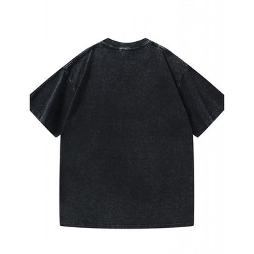 Men's Washed T-Shirt Black Warm Beer for Non-Believers Halloween Spider Beer Print High Quality 100% Cotton 230g