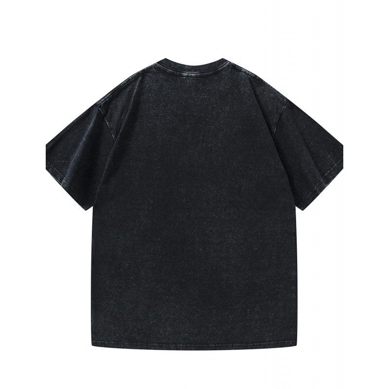 Men's Washed T-Shirt Black Warm Beer for Non-Believers Halloween Spider Beer Print High Quality 100% Cotton 230g