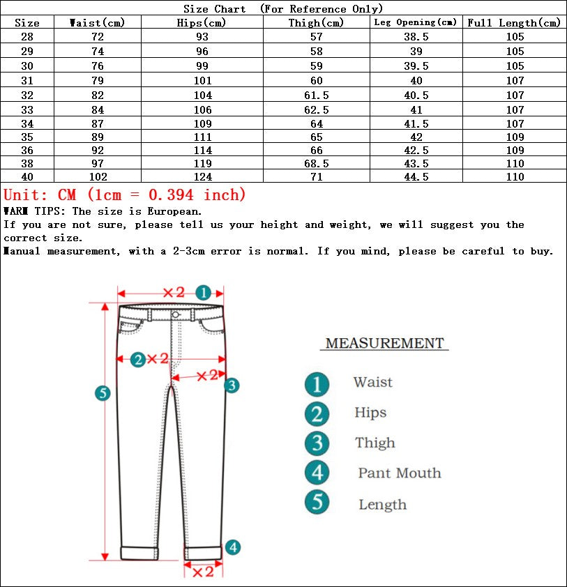 28-40 Large Size Winter Men Plush Thick Fleece Trouser Lambswool Thermal Jeans Casual Pants Windproof Warm Cotton Denim Pants