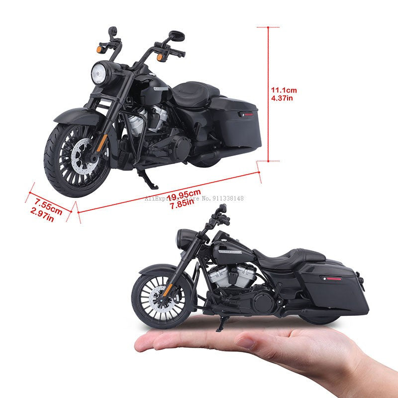 Maisto 1:12 Harley Davidson 2017 Road King Special Classic Estática Moto Modelo Die Cast Brinquedo Colecionável Presente