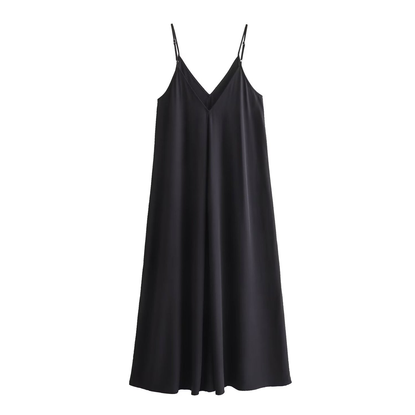 MUJER Black Slip Long Dresses for Women Red Draped Summer Dress Woman 2025 Sexy
