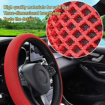 Universal Fashion Car Steering Wheel Cover Without Inner Ring Elastic Grip For Easy Installation And Removal Non Slip
