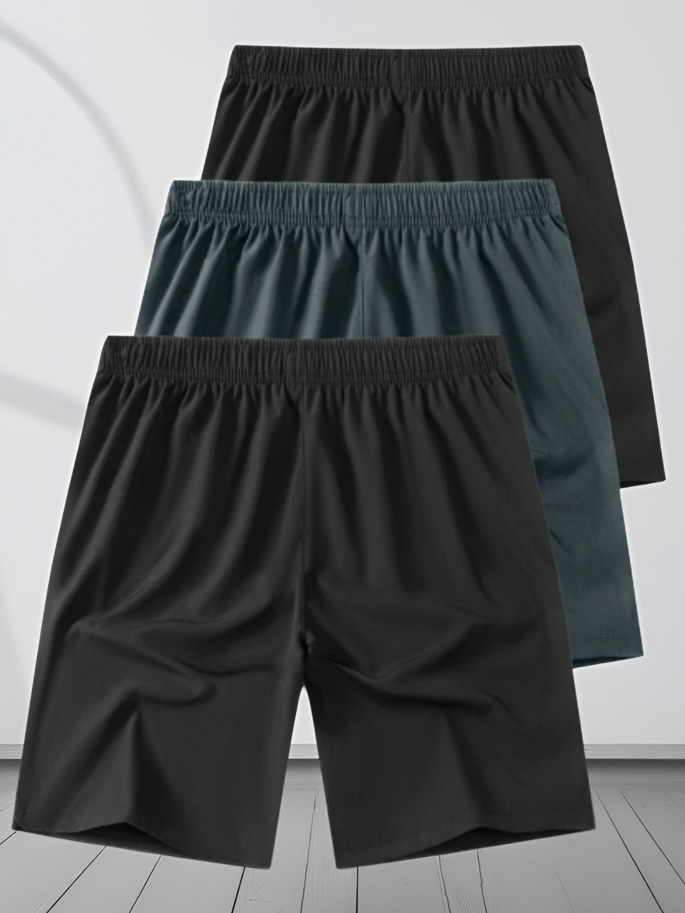 3pcs Casual Shorts Men's Running Sports Shorts Gym Shorts for Men Fitness Basketbal Sportswear Beach Short Pants Jogging Sweatpa