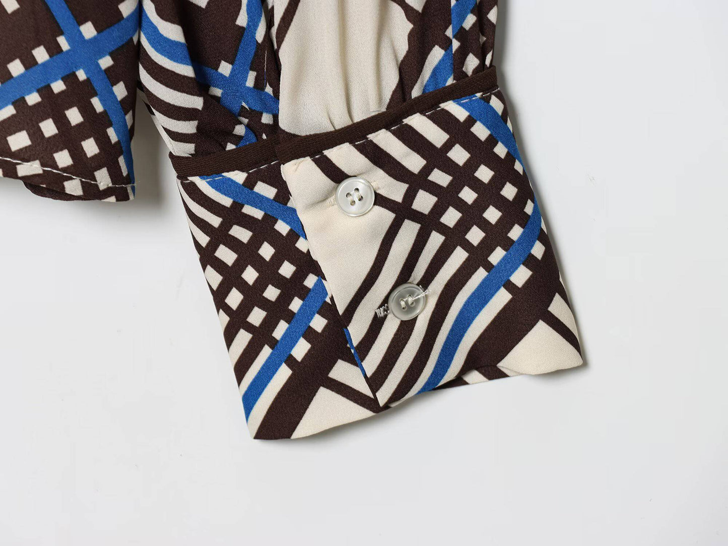 ZERAINS 2025 autumn new women's clothing loose casual temperament simple long sleeved plaid high neck shirt