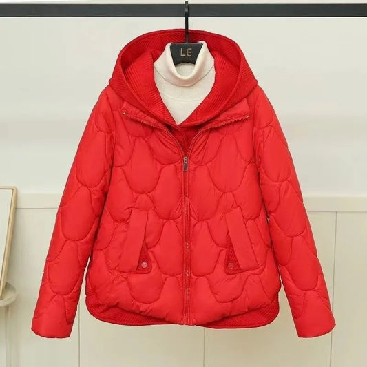 2024 Fashion Coats Korean Style Loose Cropped Coat Women Jacket Women Parkas Warm Puffer Jackets Casual Coat New Winter Clothes