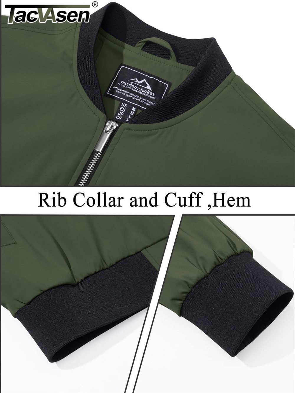 TACVASEN Lightweight Spring Windbreaker Mens Bomber Jackets Outdoor Basketball Jakcets Sportswear Coats With Pocket Casual Tops