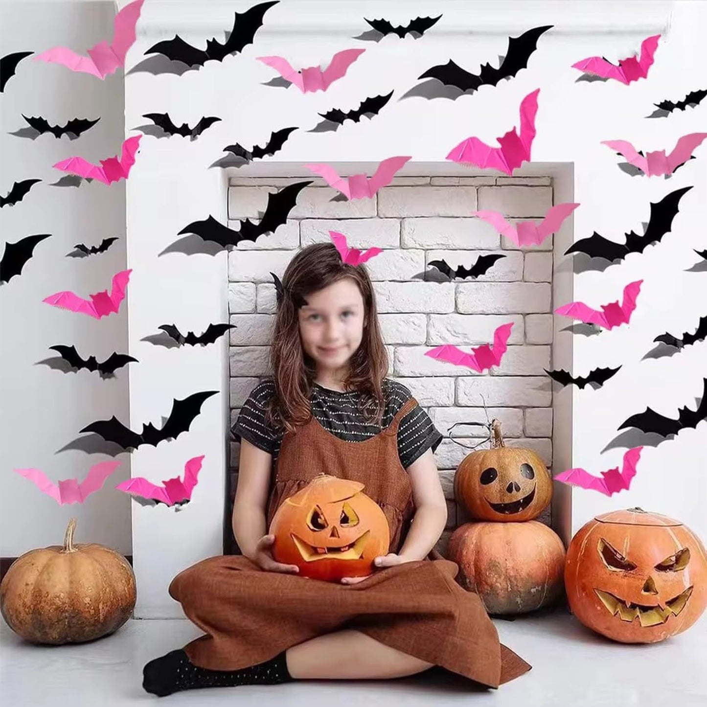 24/48pcs 3D Bat Wall Stickers Spooky PVC Bat Halloween Indoor Decorations Reusable Durable Bats Sticker Party Festival Supplies