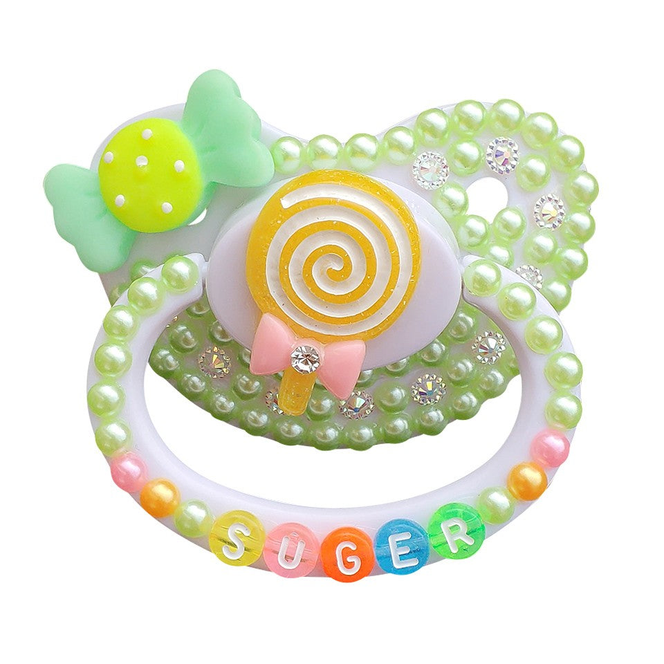 One PCS Handmade Silicone Adult Baby PAcifier DDLG Big Size Baby Pacifiers Bling Dummy Soother Napper For Adult Baby Girl Boy