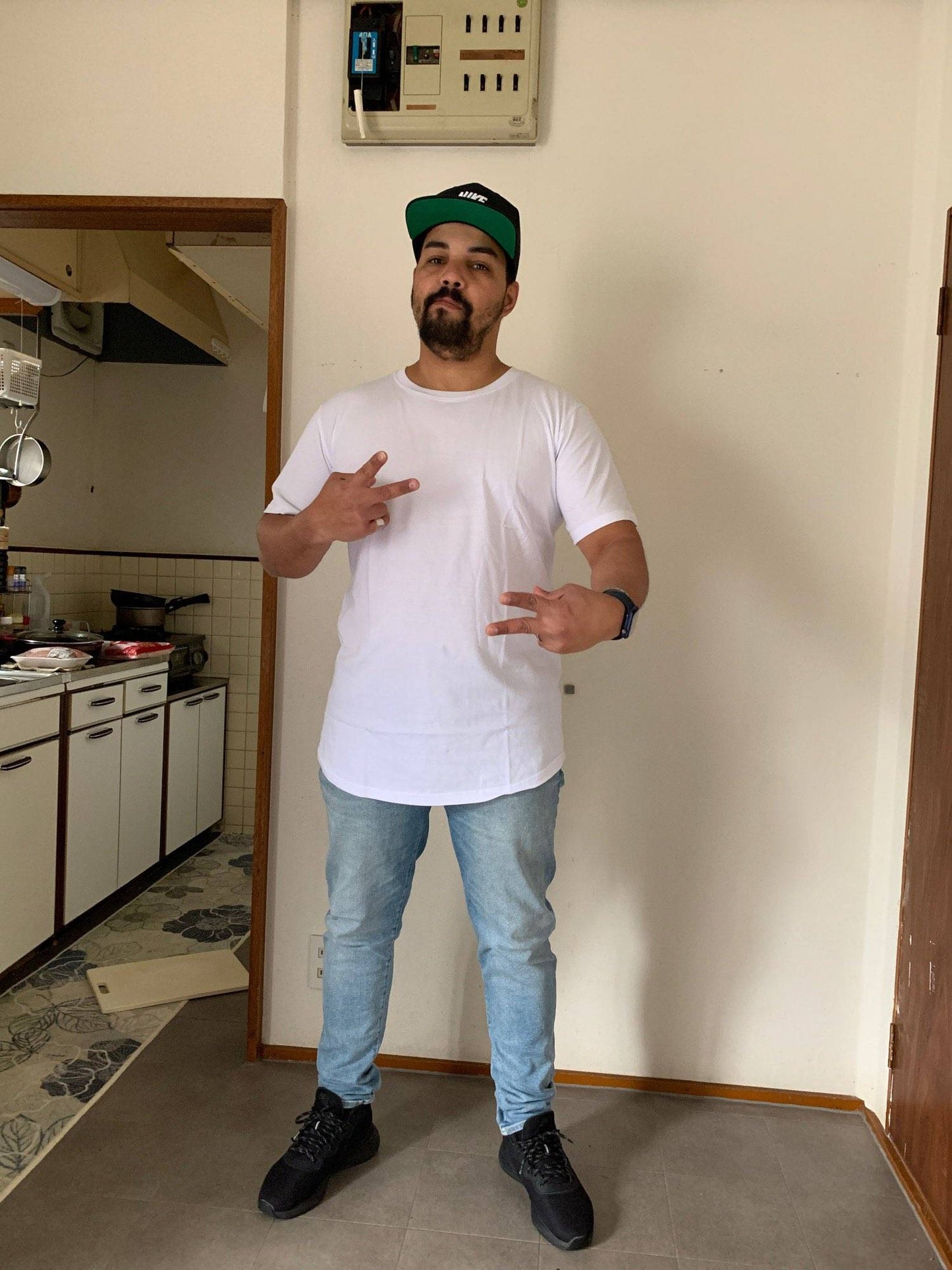 2025 MRMT High Street Arc Hem Mens T Shirt High Quality Cotton Men T-Shirt Lengthened Over Size Man Tops Tees For Male Tshirt