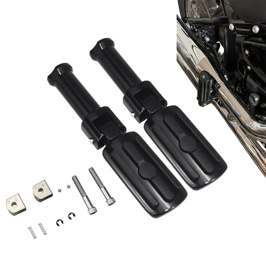 Motorcycle Rear Foot Peg Mounts Clevis Passenger Footpeg Support Kit Fit For Harley Davidson Softail 2018-2025 Gloss Black