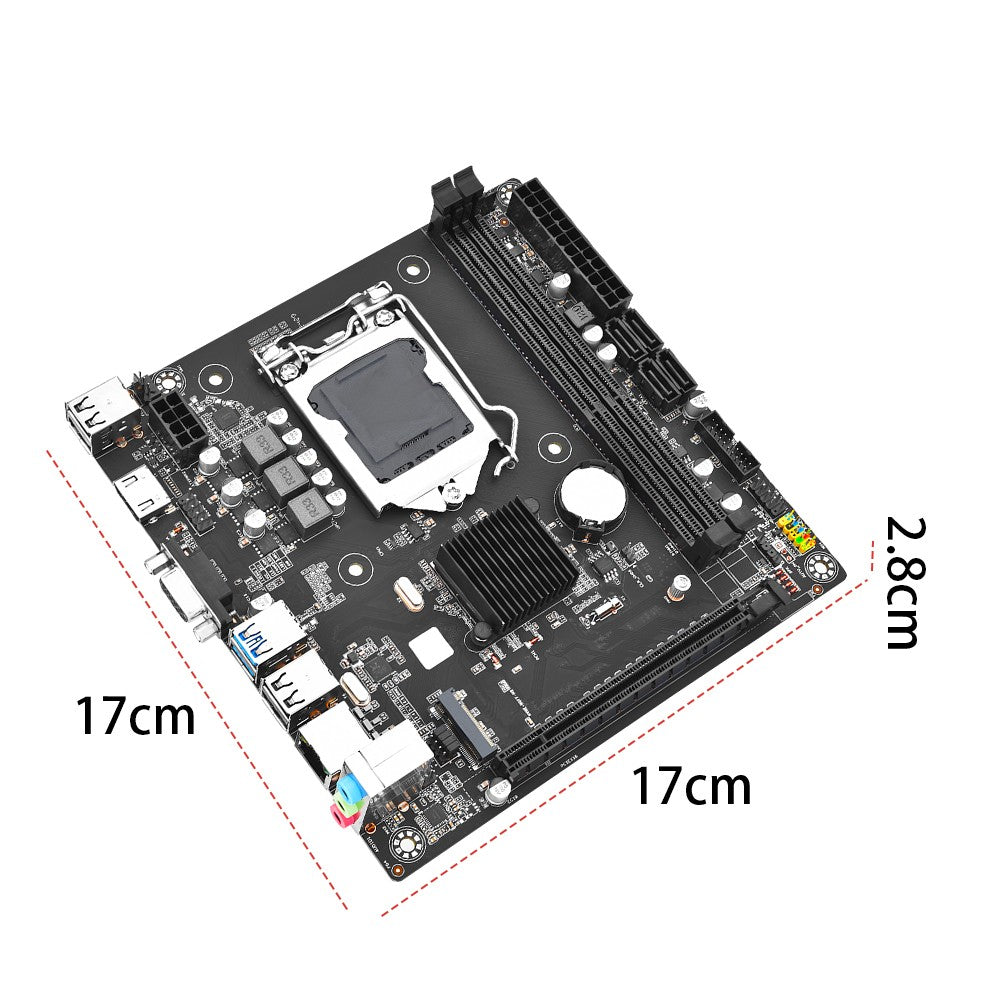 Placa-mãe de Desktop B75M-I LGA 1155 Mini-ITX DDR3 16GB Placa-mãe de Computador Suporte M.2 NVME HDMI+VGA
