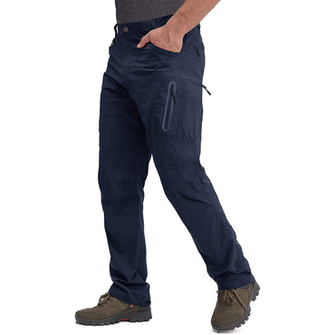 TACVASEN Summer Lightweight Trousers Mens Fishing Pants Outdoor Hiking Nylon Quick Dry Pockets Cargo Pants Casual Work Trousers