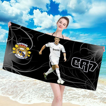 Cristiano Ronaldo Spa Personal Care Beach Towel For Bath Towels Bathroom Set Accessories Sauna Turban for Hair Drying Large Home