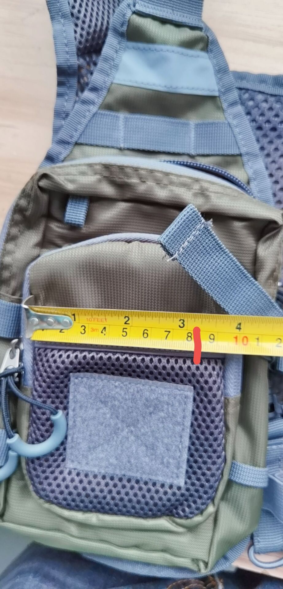 Colete de Pesca com Mosca Ultra Leve Bassdash FV08 para Homens e Mulheres, Colete de Peito Portátil Tamanho Único