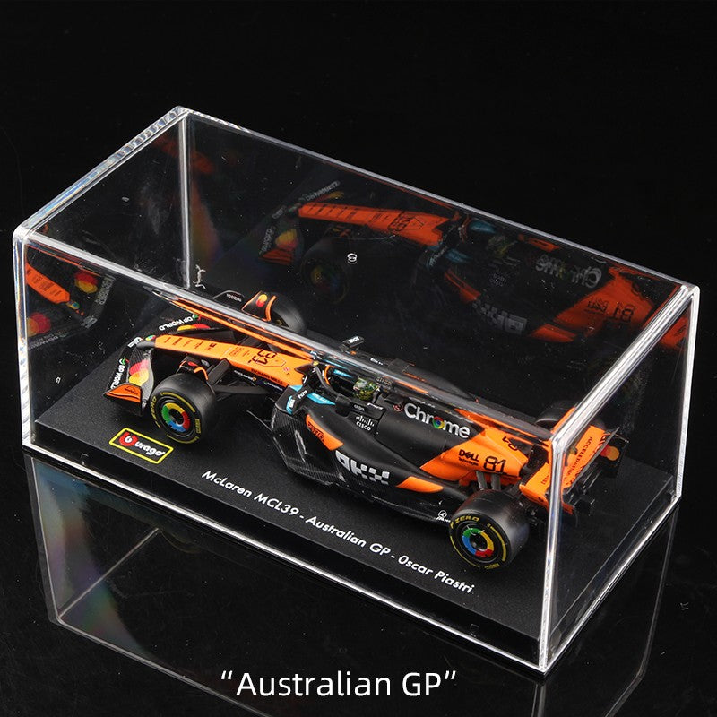 Bburago 1:43 Modelo F1 Com Capacete 2025 Liga Miniatura Diecast Carro de Corrida Fórmula Brinquedo MCL39 W16 SF25 RB21