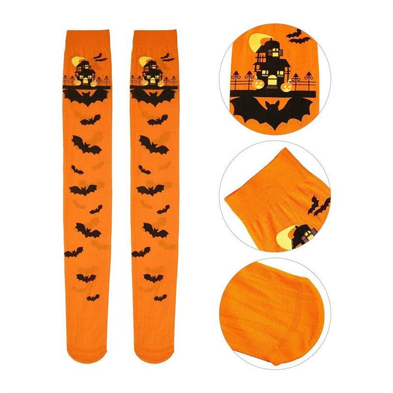 2024 New Men And Women Suitable Stockings Halloween Easter Nurse Skeleton Blood Socks Skull Socks Funny Prank Compression Socks