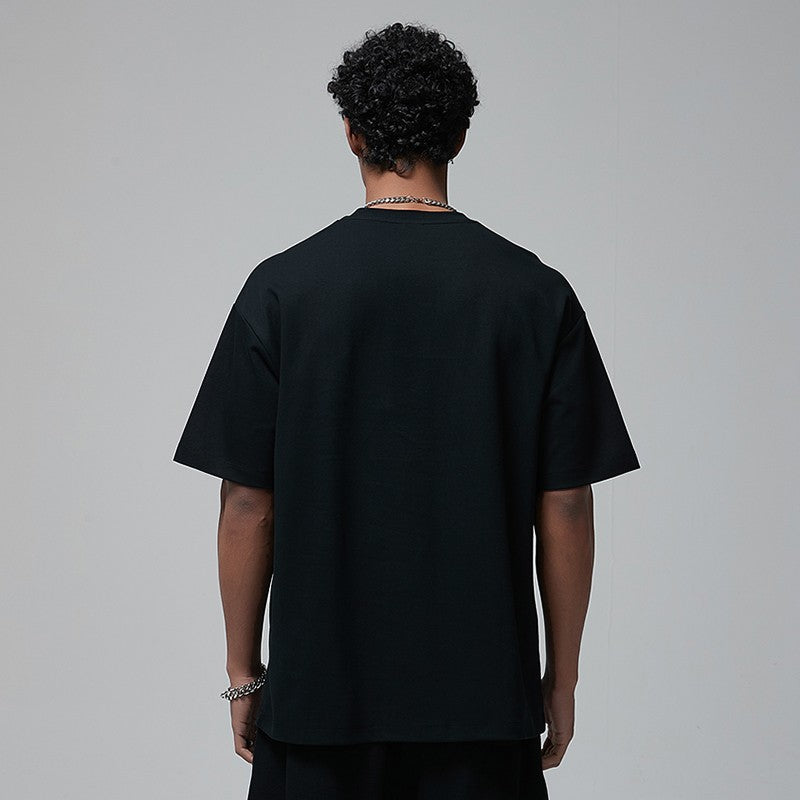 100 Heavy Weight Cotton T shirt For Men Women Short Sleeve Plain Tops Solid Oversized Tee Shirts Quality Clothing 8.8oz 250gsm