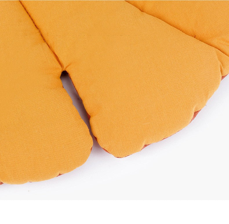 Tapete para Cama de Gato Formato de Folha Cobertor Macio para Cães Almofada para Dormir Lavável Antiderrapante Decoração de Ambiente Tapete de Chão para Cães Gatos Suprimentos para Animais de Estimação
