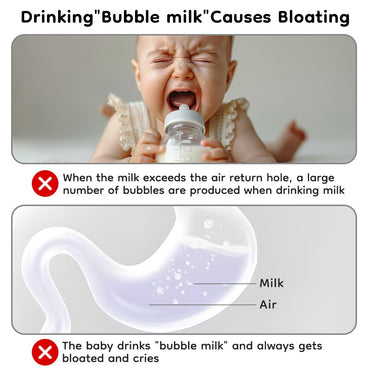 MAMIJOY High boron silicon Glass milk bottle Wide caliber Newborn babies 0 to 6 months Glass milk bottle Anti-Colic BPA Free