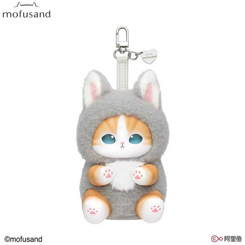 In Stock Genuine Mofusand Cat Series Vinyl Shark Cat Surprised Box Toy Ornaments Surprised Blind Box Bag Plush Keychain Doll