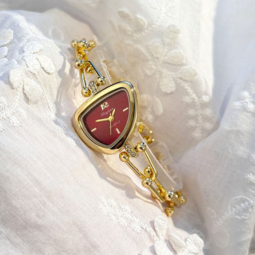 Ladies' Fashionable Trendy U-Shaped Quartz Watch with New Polygonal Alloy Case Must-Have Accessory for Trendy Outfits