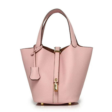 New Leather Luxury Handbag, High-end Soft Leather Bucket Bag, Cowhide Portable Gift Bag, Commuting Versatile Women's Bag