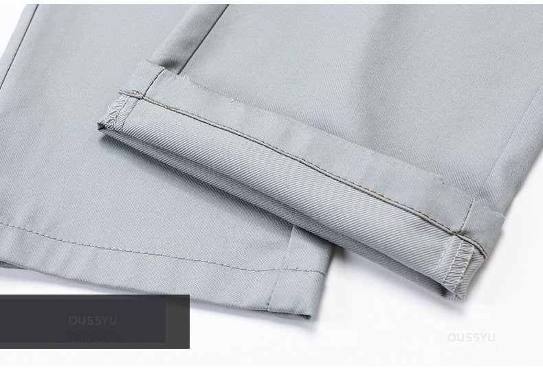 High Quality Luxury Straight Business Suit Pants Men Bamboo Fiber Designer Spring Summer Elegant Casual Long Formal Trouser Male