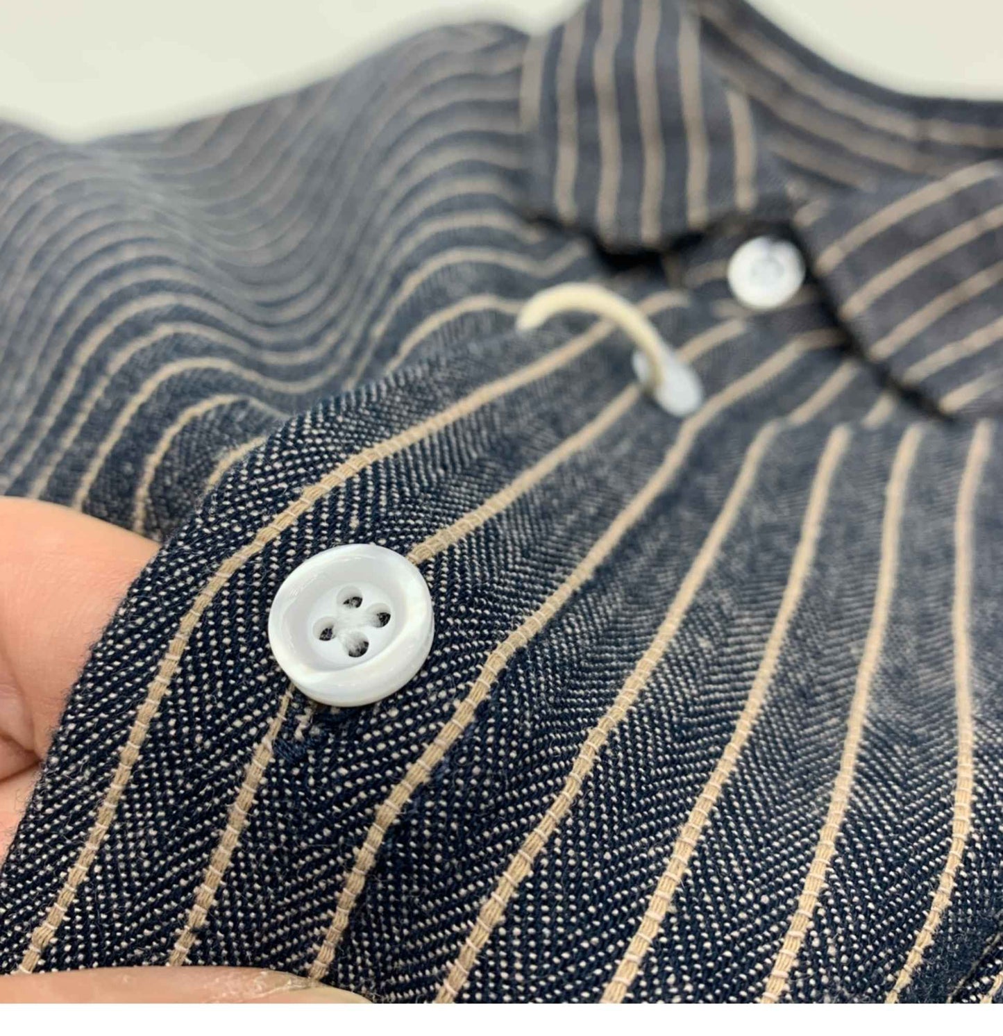 55% Linen 45% Cotton Vintage Striped Shirts for Men American Casual Retro Loose Blouses 2024 Spring Autumn Long Sleeve Male Tops