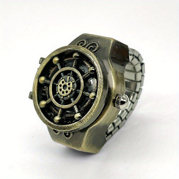 1PC Trendy Series Ring Watch Anime Same Student Small Circle Time Watchable Ring Watch