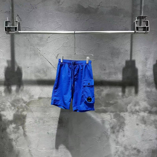 New CP Summer Youth Casual Sports Loose Beach Pants Nylon Shorts Quick drying 5-point Pants Trendy Brand Men's Fashion