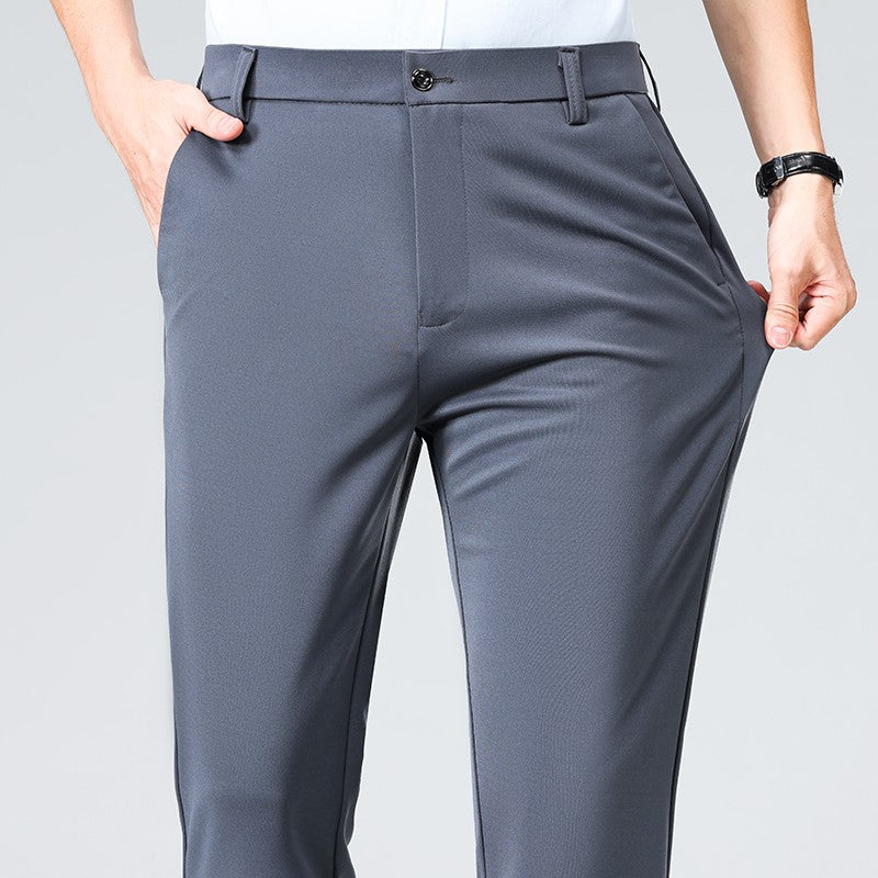 Spring Summer Mens Stretch Casual Pants Classic Business Dress Pants Khaki Suit Pants Formal Dress Pants Male Black Trousers