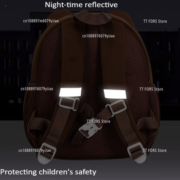 Cute Large Capacity Children's Backpack Cartoon Breathable Student Schoolbag Bear Animal Shaped Schoolbag Boys Girls Gift