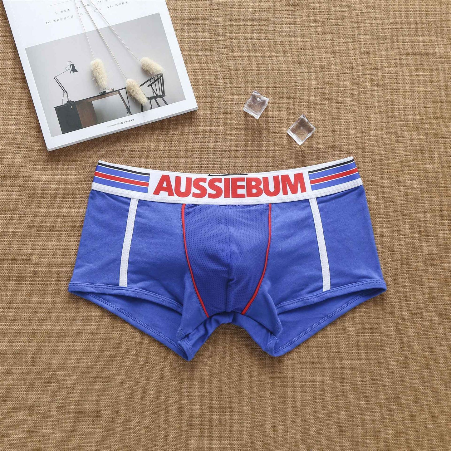 Men's fashion super cool European and American pure cotton boxers student youth underpants