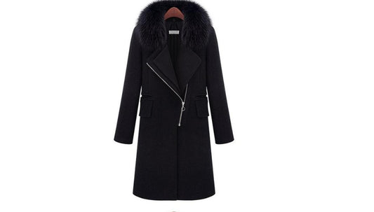 2024 New Winter Fur Collars Cashmere Coat Long With Thick Wool Cloth Coat Of Cultivate One'S Morality Women Clothing Plus Size