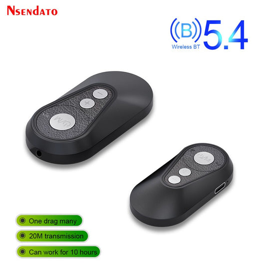 Multipoint Bluetooth-Compatible 5.4 LE Audio Music Auracast Transmitter Receiver Wireless Audio Adapter For Car TV MP3 Speakers