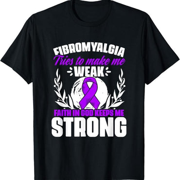 Faith In God Fibro Survivor Fibromyalgia Awareness T Shirt