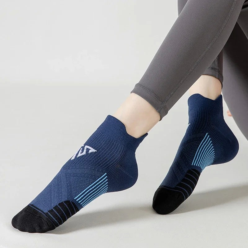 4pairs/Lot Woman Men's Socks Compression Breathable Basketball Sports Cycling Running Towel Socks High Elastic Tube Socks