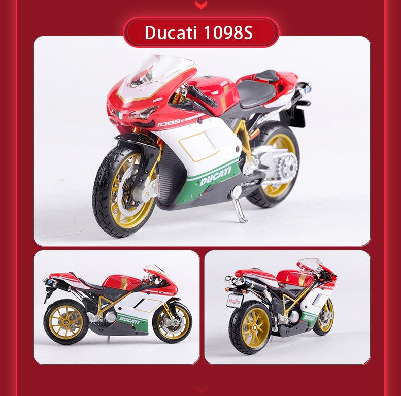 Maisto 1:18 Ducati Panigle V4 S Diavel Kawasaki Ninja H2 R Brinquedos de Modelo de Motocicleta Colecionáveis Hobbies