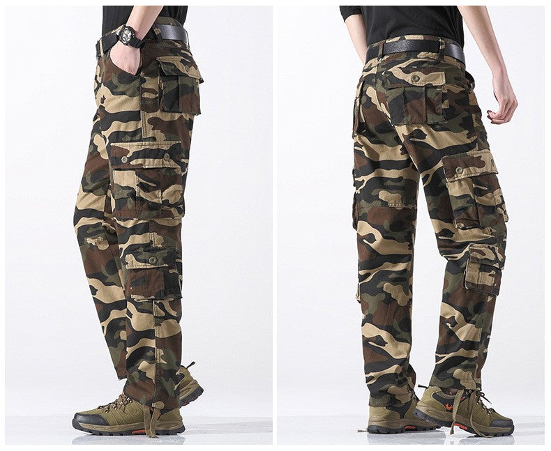 Men's Work Pants 2025 New Camouflage Pants Military Style Pants Multiple Pockets Tactical Pants Outdoor Sports Winter Pants