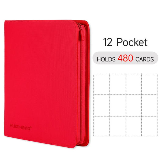 9/12 Pocket Zipper Card Binder, Trading card album, Durable Side Loading Card for mtg tcg for pokemon for yugioh for football