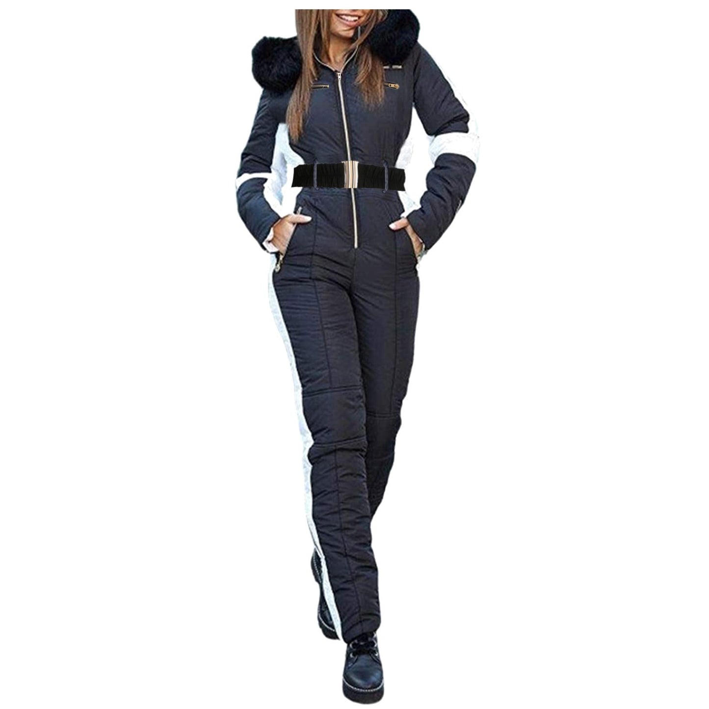 Women'S Winter Jackets Parkas 2024 Women'S Winter Outdoor Sports Jumpsuit ' With Removable Outdoor Sports Soft ??????? ???????