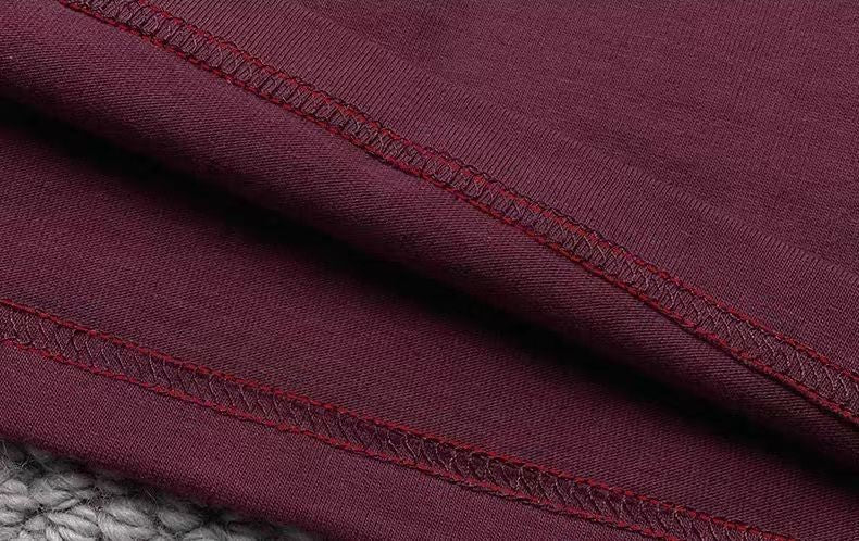Cotton Solid Color Long-sleeved T-shirt Spring Autumn O-neck Bottoming Tops Men Women Purple Heavy Casual T-shirts for Couples